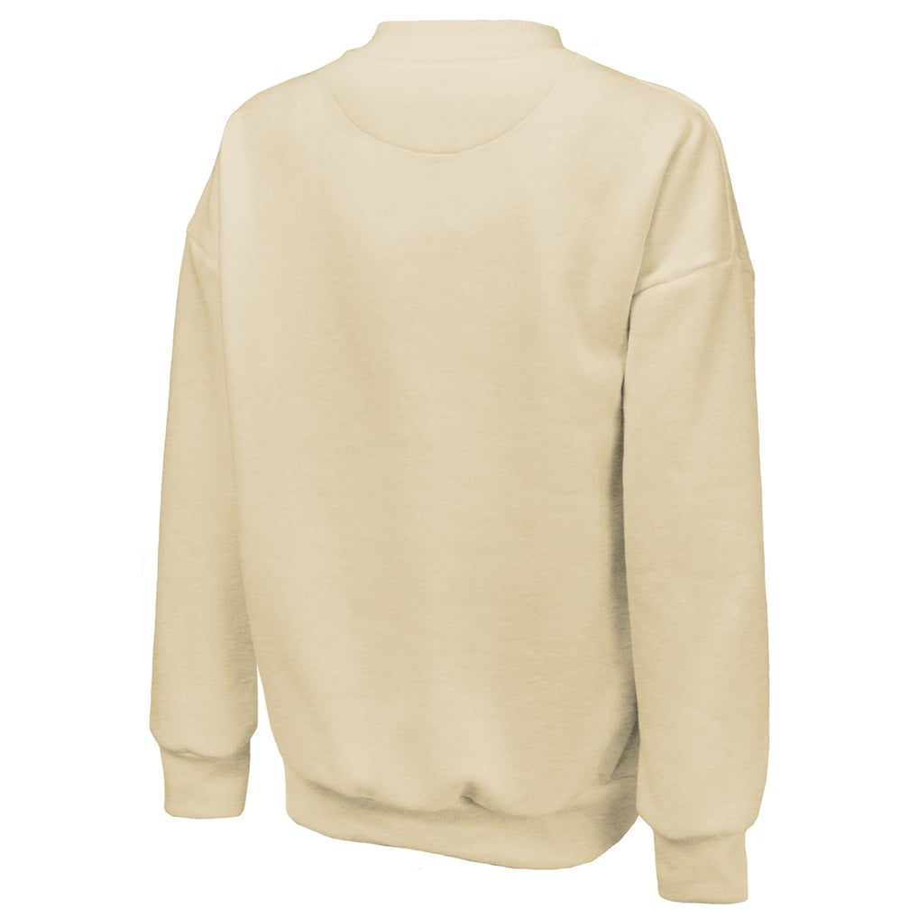 Golden State Valkyries Majestic Threads Women's Primary Logo Drop Shoulder Tri-Blend Pullover Sweatshirt - Cream