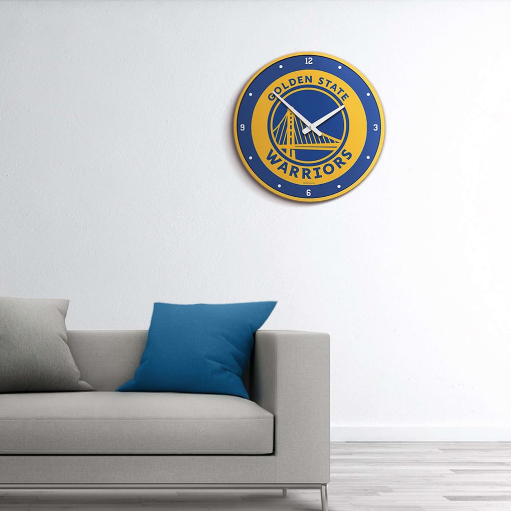 Golden State Warriors 17.5" Modern Disc Wall Clock