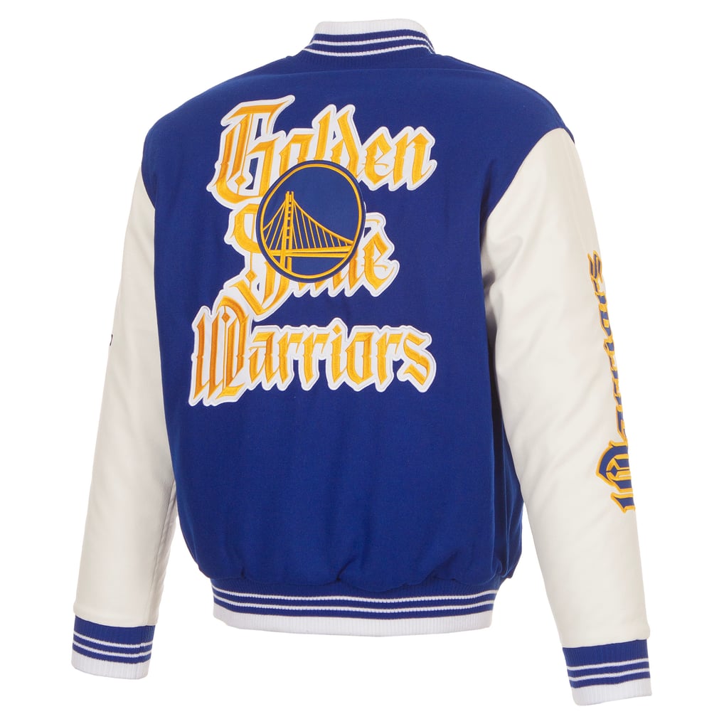 Golden State Warriors JH Design Gothic Full-Button Jacket - Royal