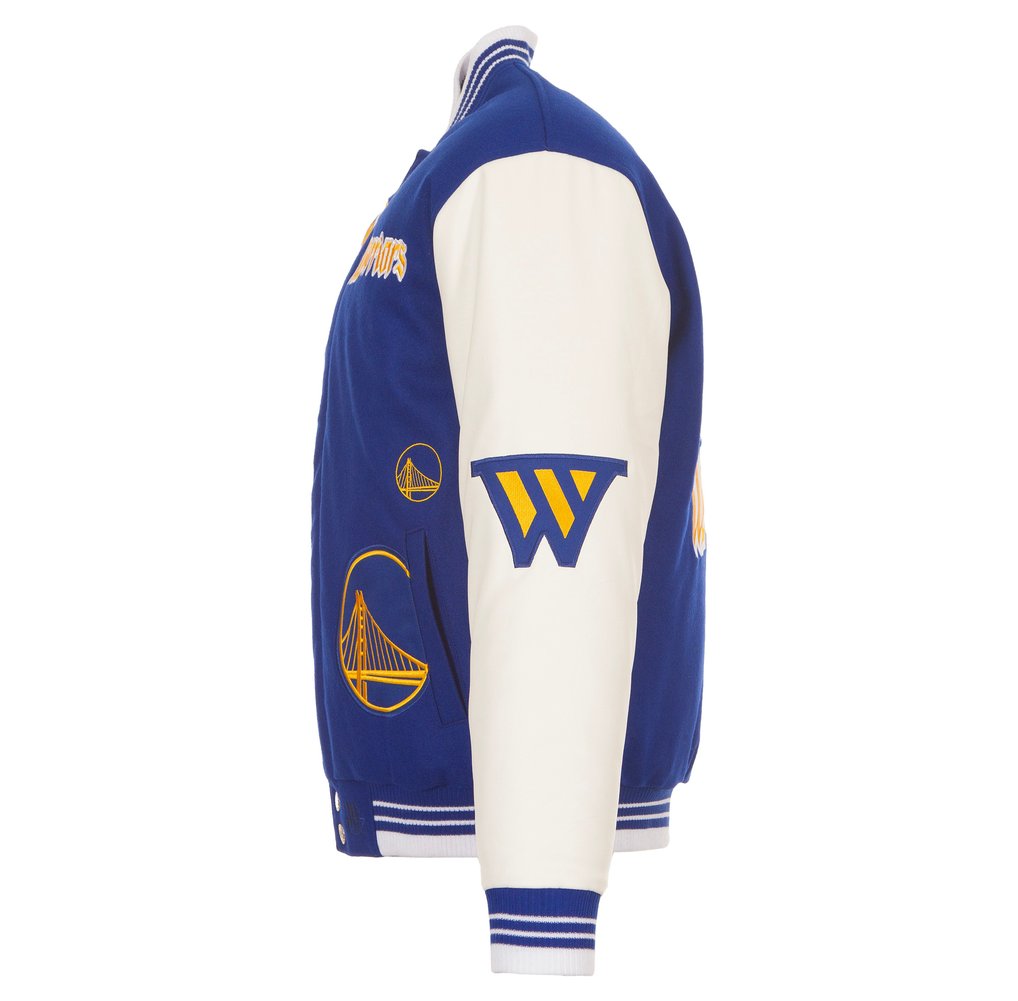 Golden State Warriors JH Design Gothic Full-Button Jacket - Royal