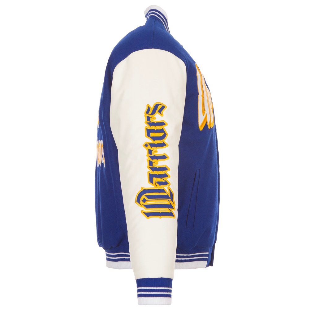 Golden State Warriors JH Design Gothic Full-Button Jacket - Royal