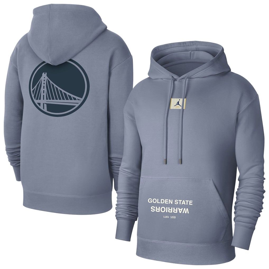 Golden State Warriors Jordan Brand Courtside Statement Edition Pullover Hoodie - Gray