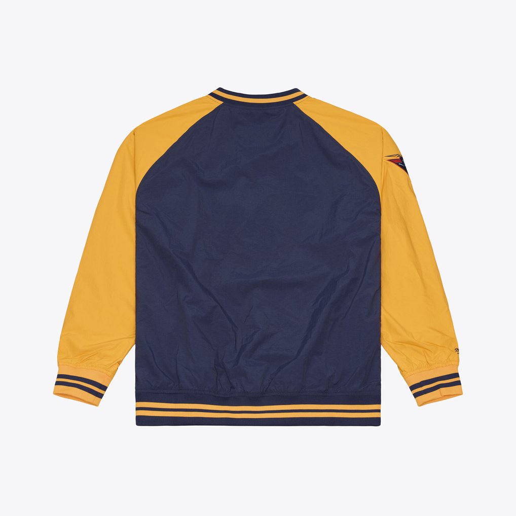  Golden State Warriors Mitchell & Ness Classic V-Neck Pullover Jacket - Navy