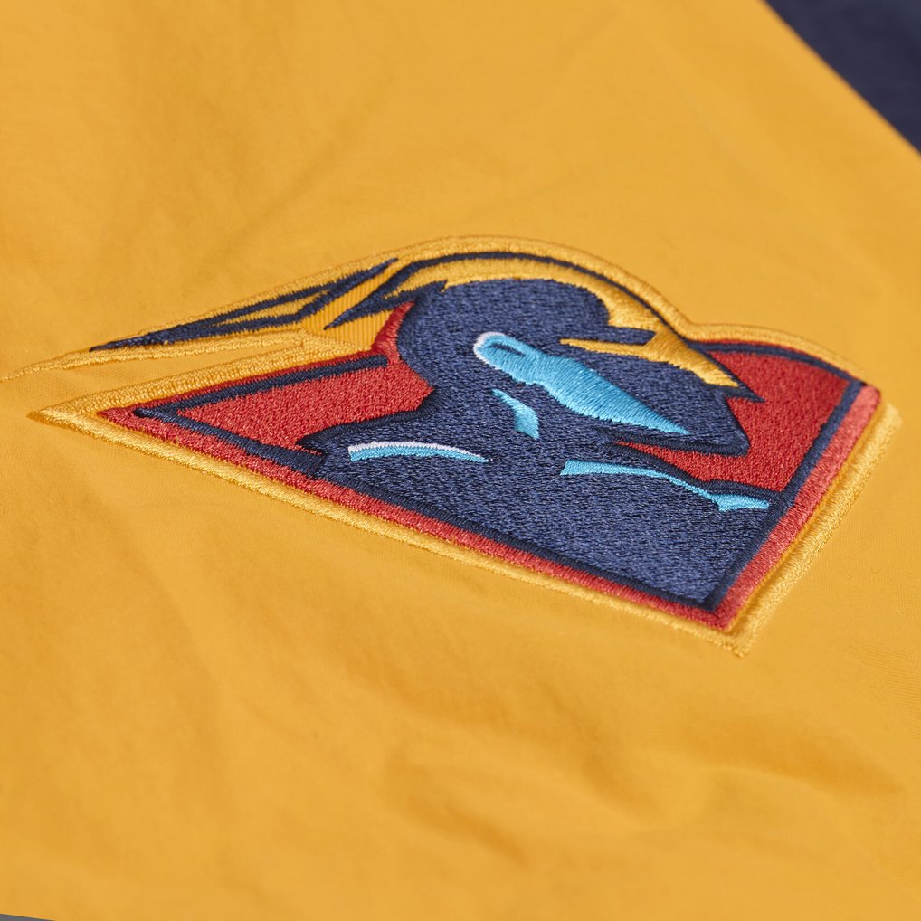  Golden State Warriors Mitchell & Ness Classic V-Neck Pullover Jacket - Navy