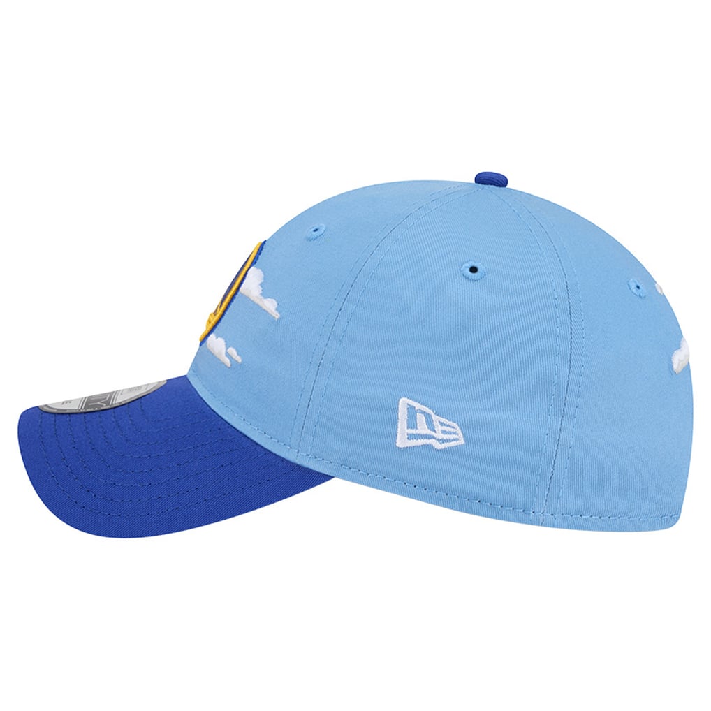 Golden State Warriors New Era Clouds 9TWENTY Adjustable Hat - Powder Blue