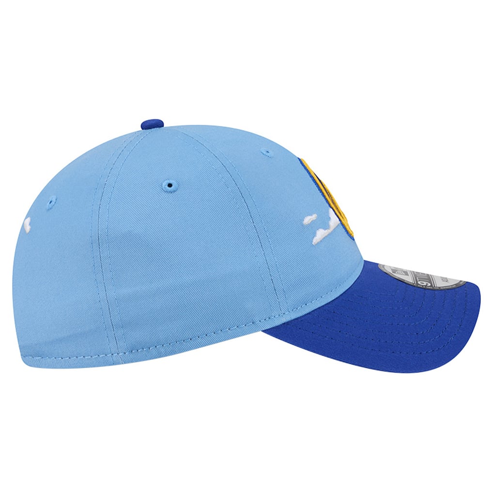 Golden State Warriors New Era Clouds 9TWENTY Adjustable Hat - Powder Blue