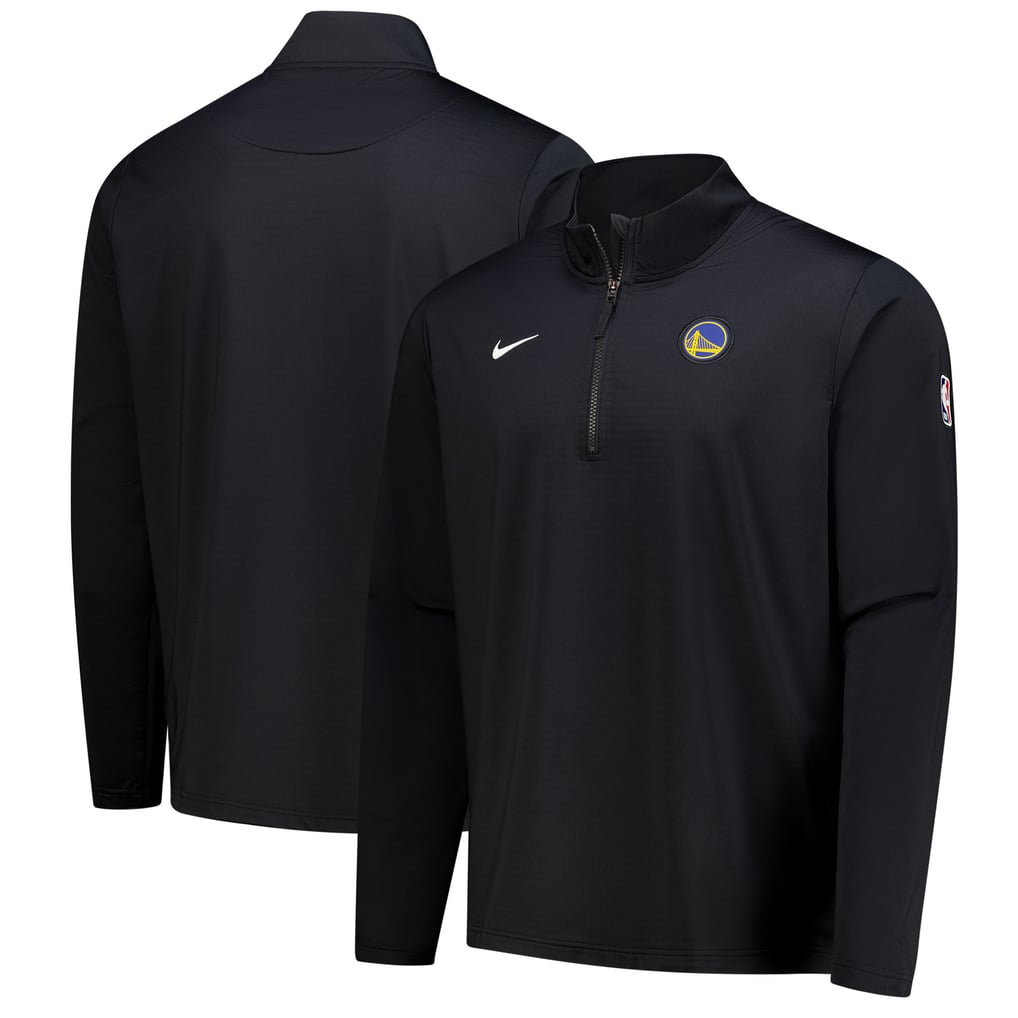 Golden State Warriors Nike 2024/25 Courtside Performance Half-Zip Top - Black
