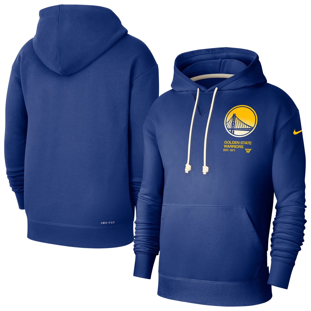 Golden State Warriors Nike Courtside Standard Issue Premium Performance Pullover Hoodie - Royal