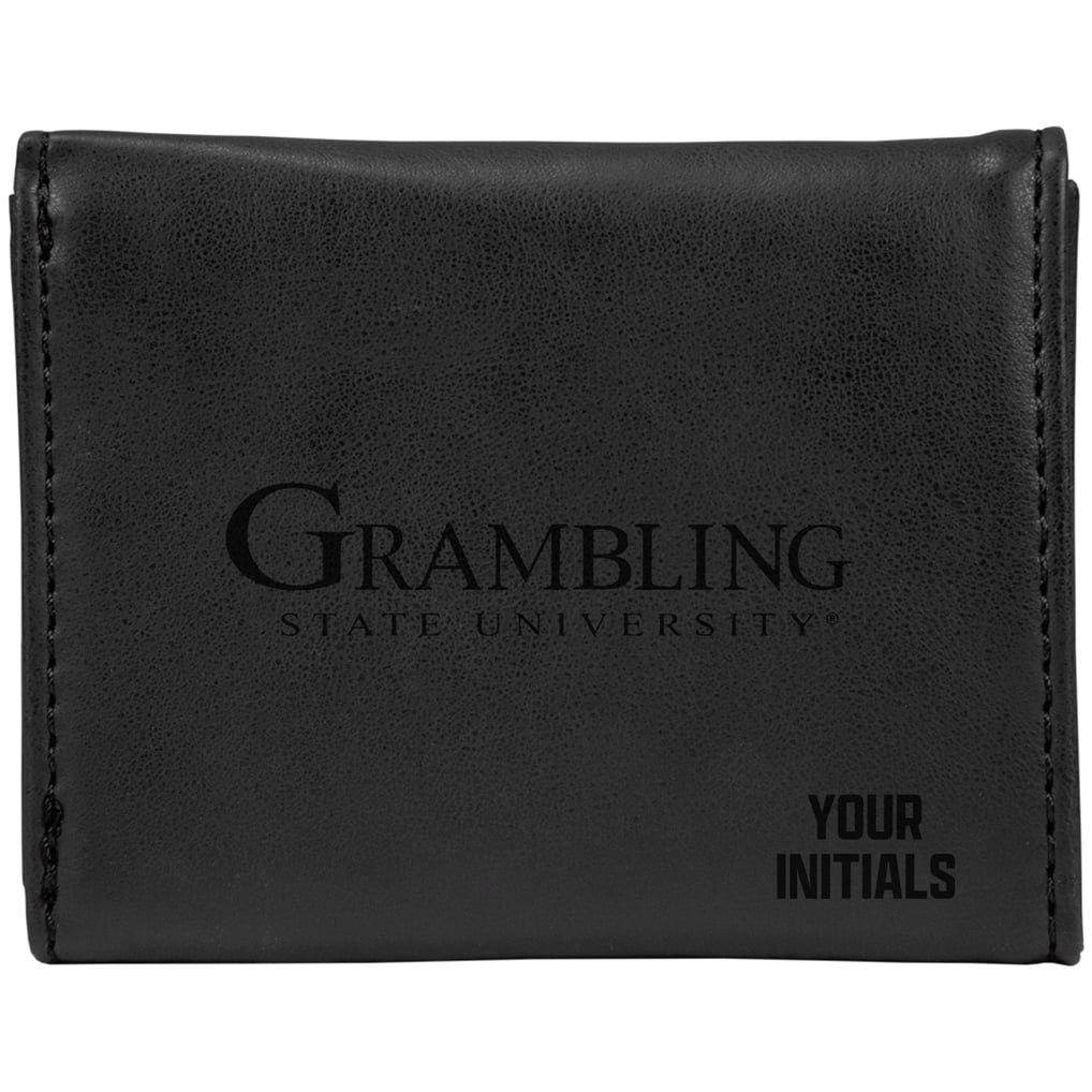 Grambling Tigers Personalized Trifold Wallet - Black