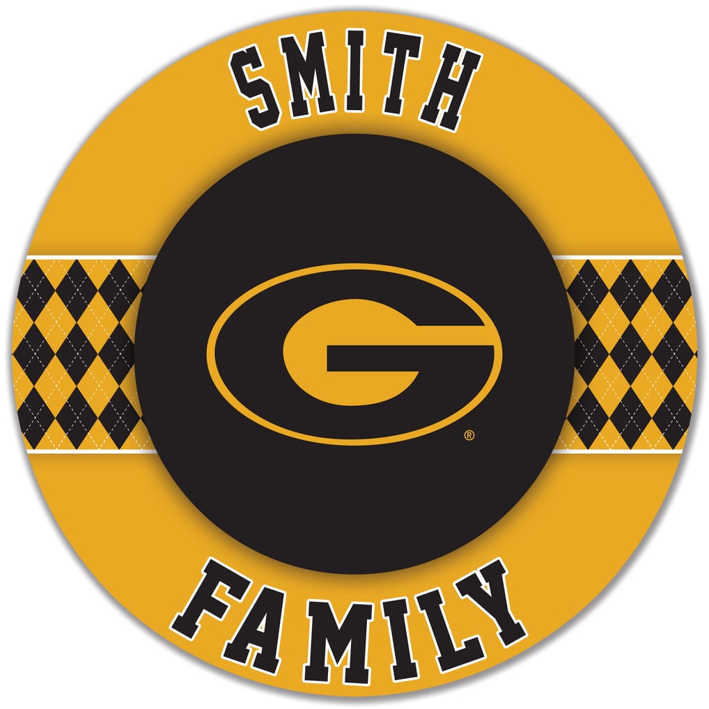 Grambling Tigers 16" Personalized Circle Wall Art