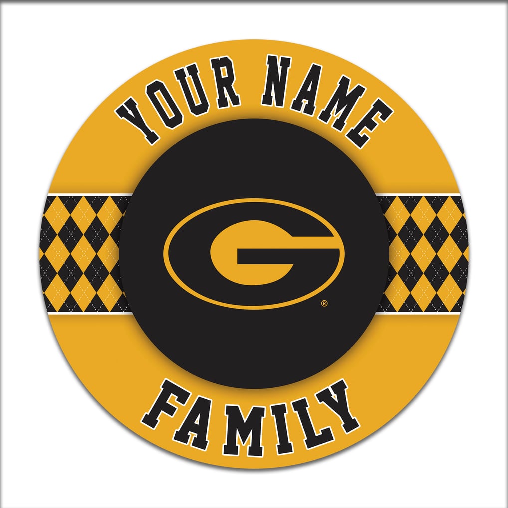 Grambling Tigers 16" Personalized Circle Wall Art