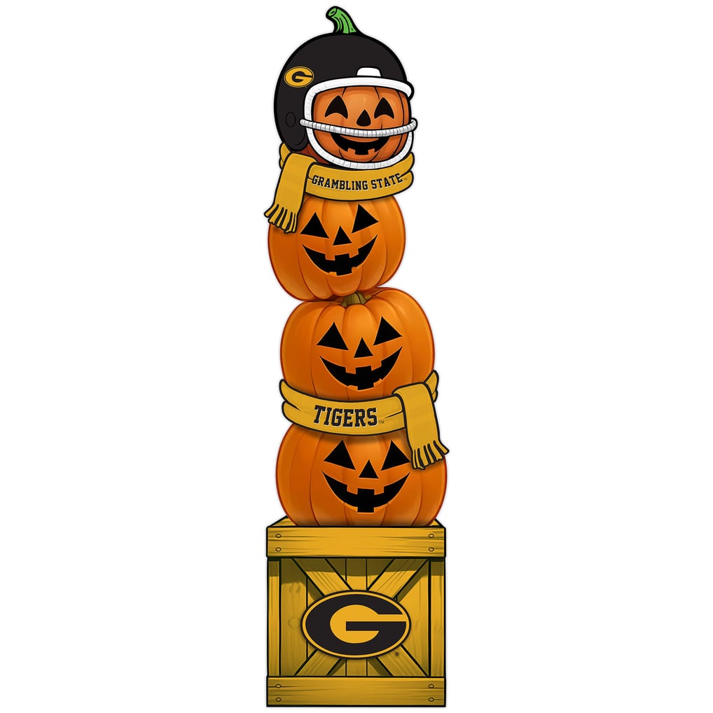 Grambling Tigers 31" Stacked Pumpkin Leaner