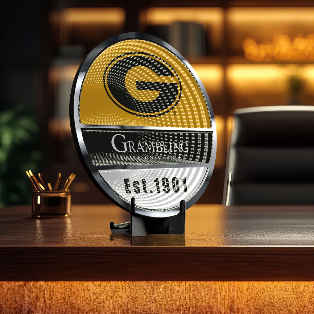 Grambling Tigers Three-Cell Circular Infinity Light