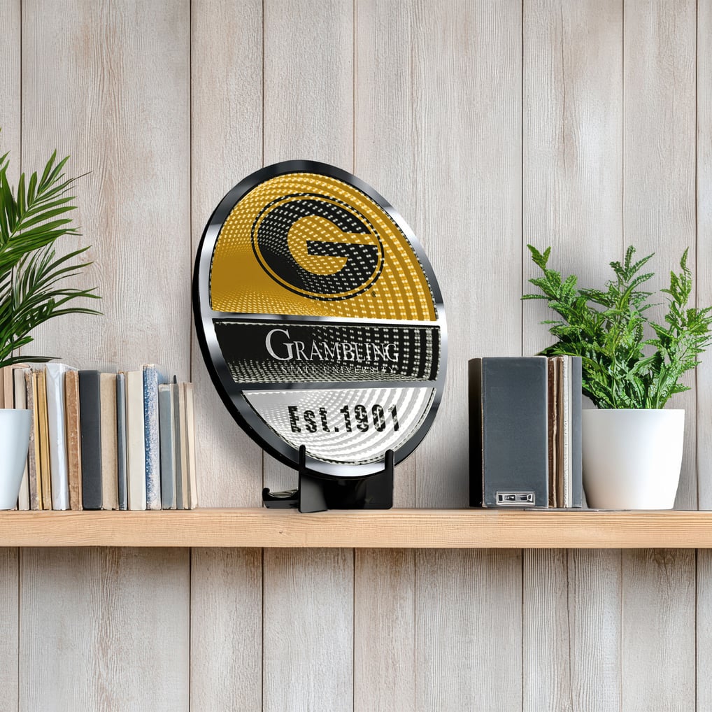 Grambling Tigers Three-Cell Circular Infinity Light