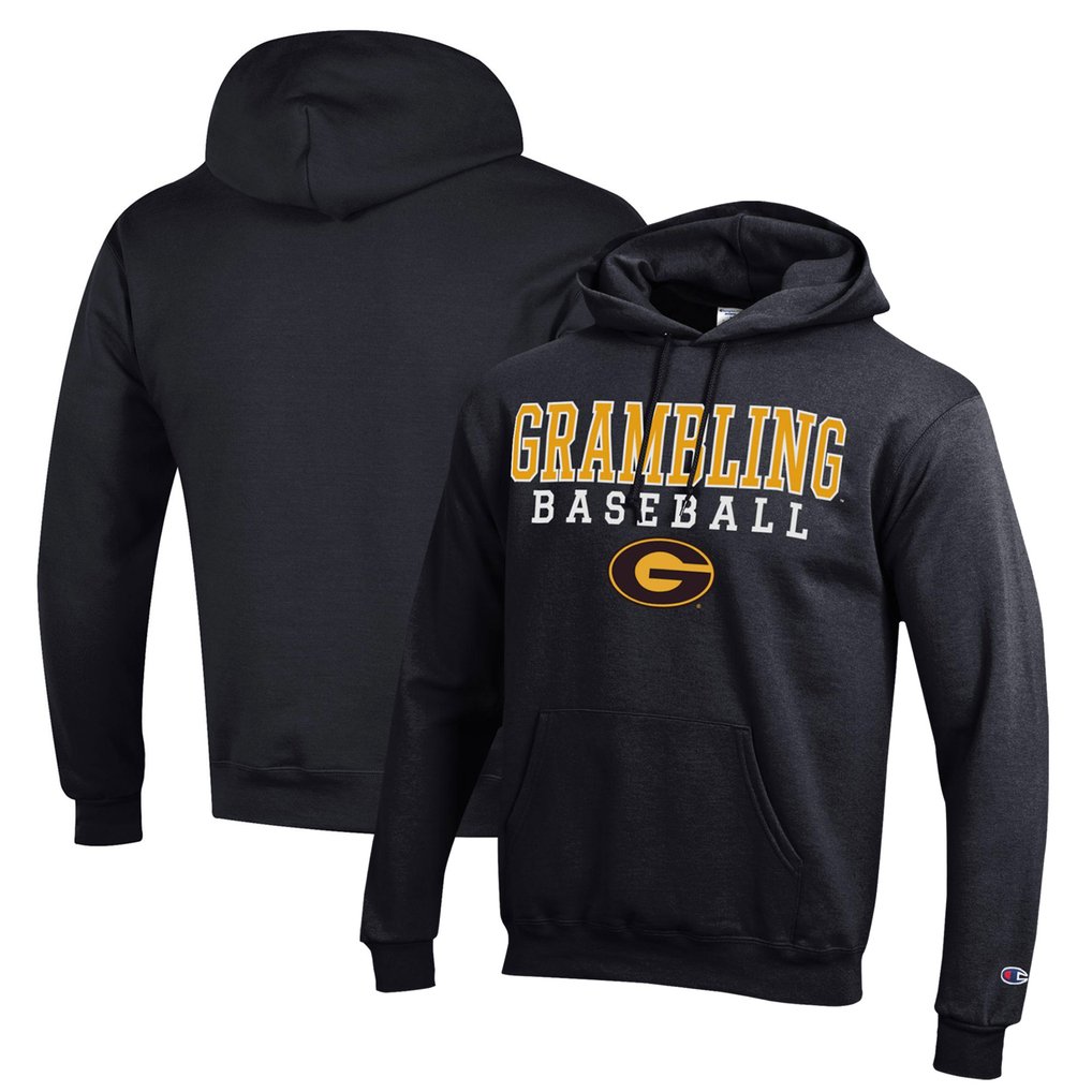  Grambling Tigers Champion Stack Baseball Powerblend Pullover Hoodie - Black