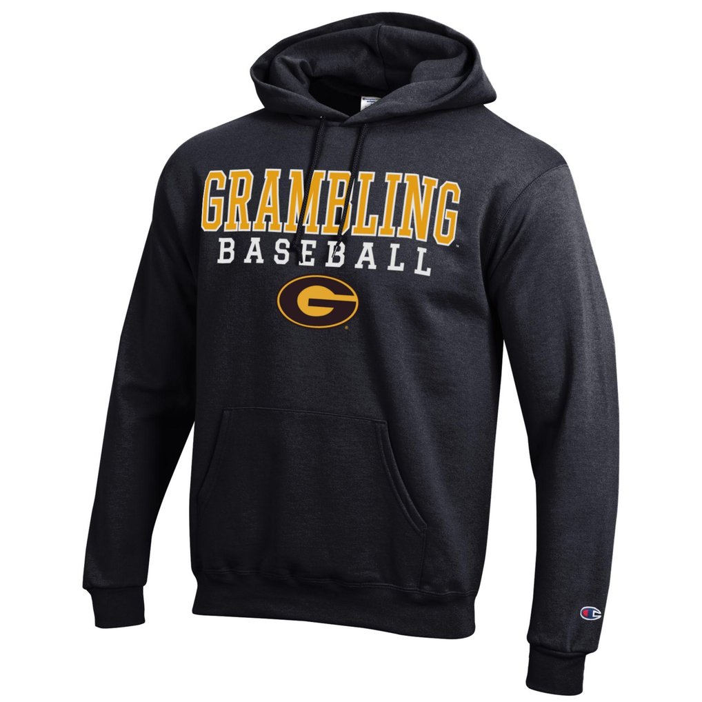  Grambling Tigers Champion Stack Baseball Powerblend Pullover Hoodie - Black
