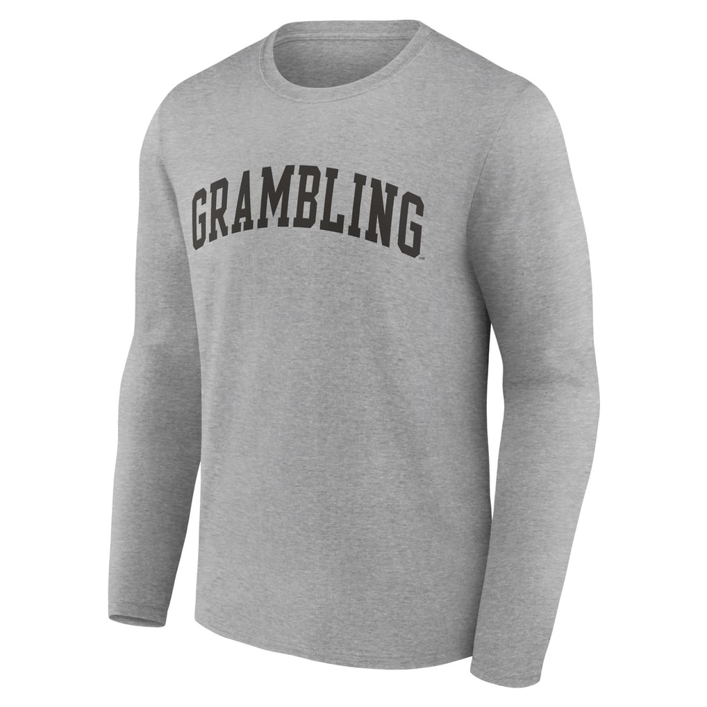Grambling Tigers Basic Arch Long Sleeve T-Shirt - Gray