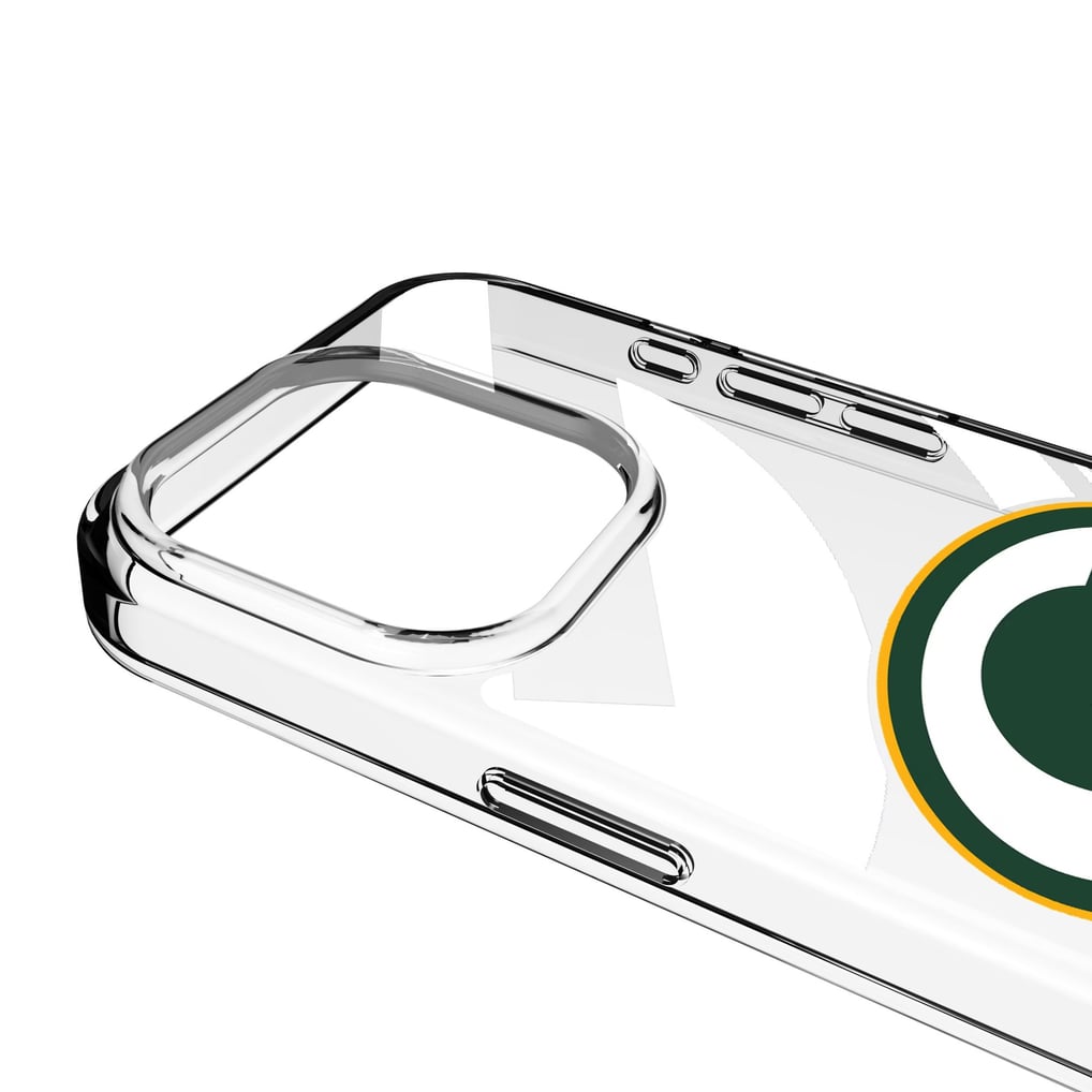 Green Bay Packers Personalized Tilt Design iPhone Clear Case