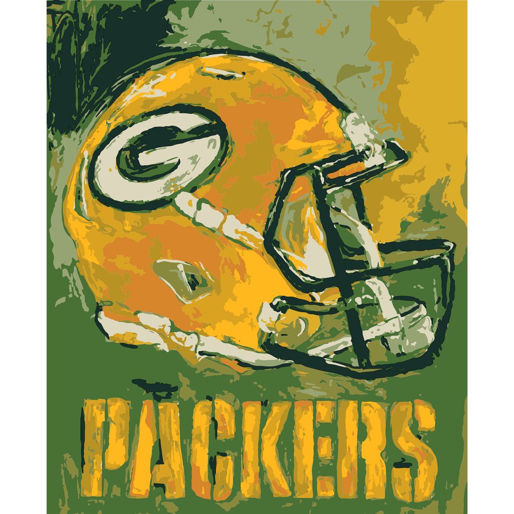 Green Bay Packers Team Pride Paint By Number Kit