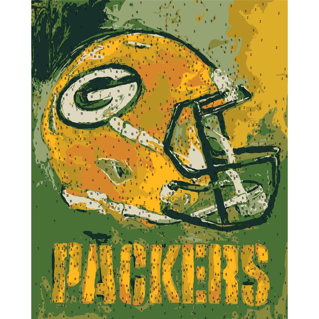 Green Bay Packers Team Pride Paint By Number Kit