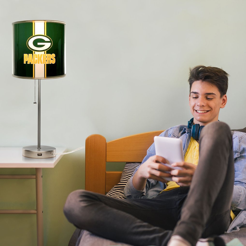 Green Bay Packers Imperial Chrome Desk Lamp