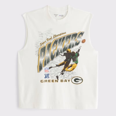 Green Bay Packers Abercrombie & Fitch Tank Top - Cream