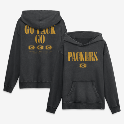 Green Bay Packers Fanatics Relaxed Intense Rivalry French Terry Hoodie - Black