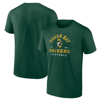  Green Bay Packers Logo Athletic Vintage Arch T-Shirt - Green