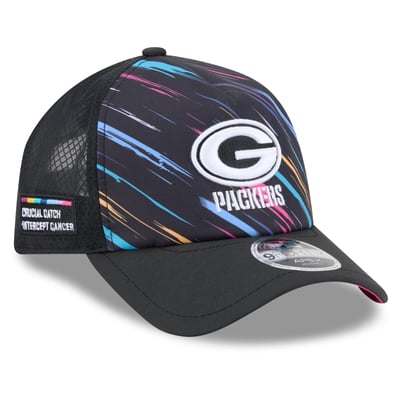Green Bay Packers New Era 2026 NFL Crucial Catch 9FORTY Apex Adjustable Hat - Black