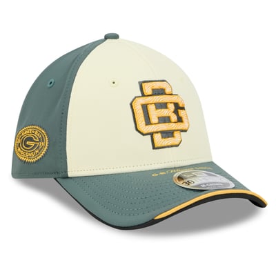 Green Bay Packers New Era 2026 Rivalries Collection 39THIRTY M-Crown Stretch Hat - Cream