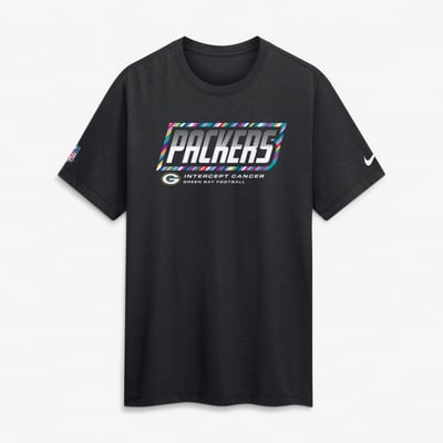 Green Bay Packers Nike 2026 NFL Crucial Catch Tri-Blend Dri-FIT T-Shirt - Black