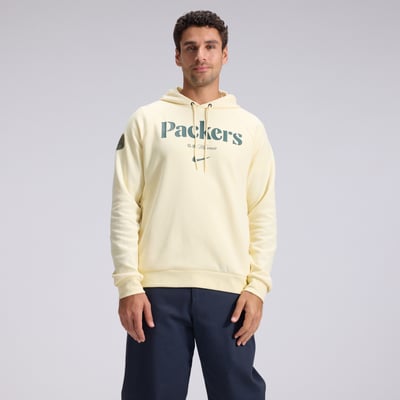  Green Bay Packers Nike 2026 Rivalries Collection Dri-FIT Pullover Hoodie - Cream