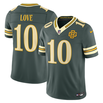 Jordan Love Green Bay Packers Nike 2026 Rivalries Collection Stitched Limited Jersey - Green