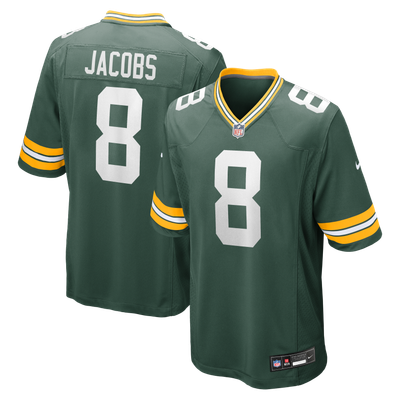 Josh Jacobs Green Bay Packers Nike Team Game Jersey -  Green