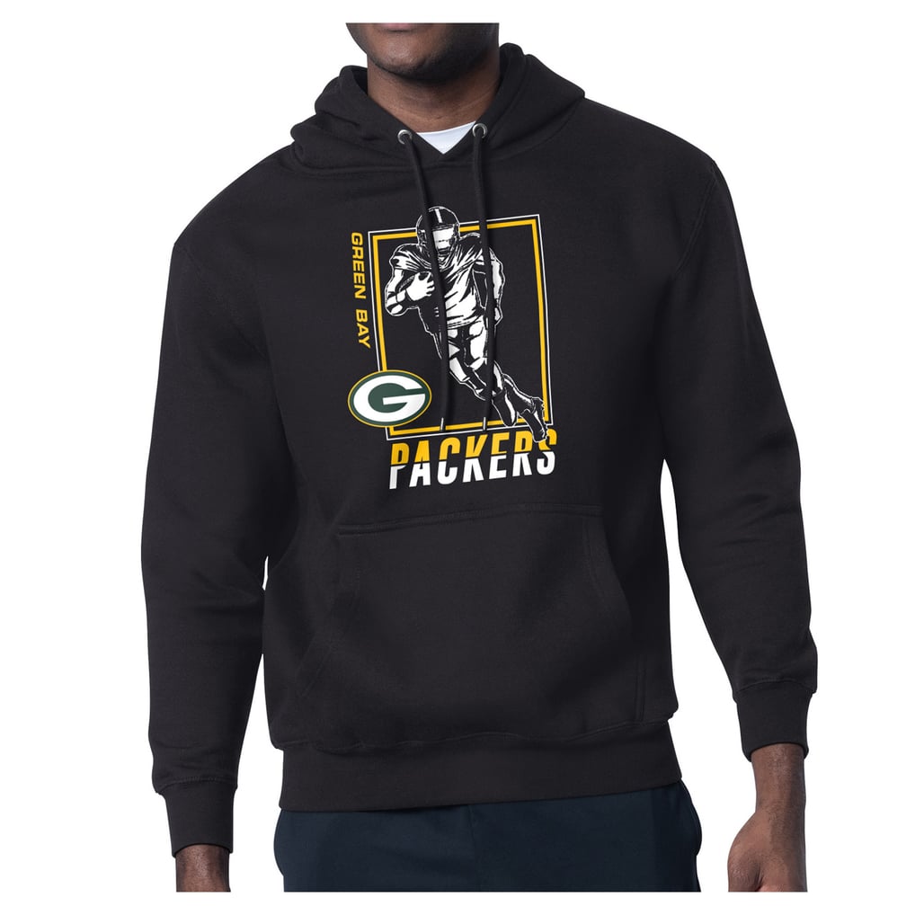 Green Bay Packers Starter Player Grid Pullover Hoodie - Black