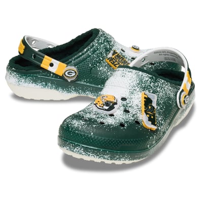  Green Bay Packers Crocs Unisex  Classic Lined Clog