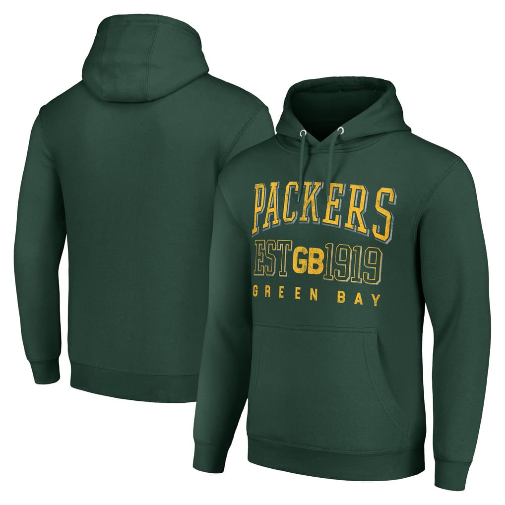 Green Bay Packers Starter Unisex Throwback Logo Pullover Hoodie - Green