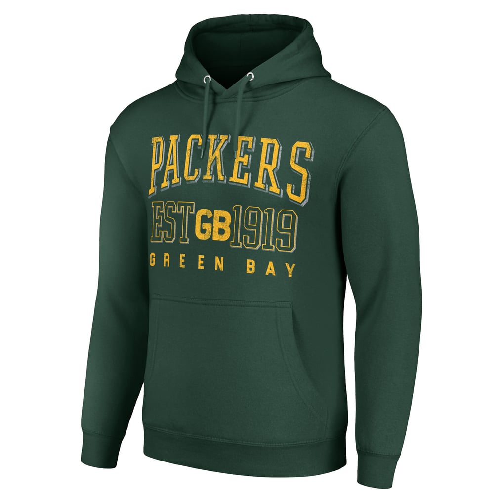 Green Bay Packers Starter Unisex Throwback Logo Pullover Hoodie - Green