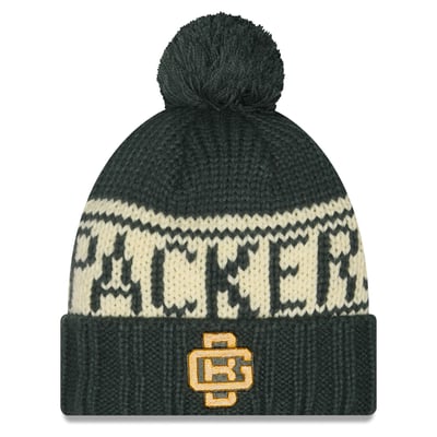 Green Bay Packers New Era Women's 2026 Rivalries Collection Cuffed Knit Hat with Pom - Green
