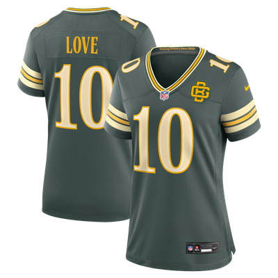 Jordan Love Green Bay Packers Nike Women's 2026 Rivalries Collection Game Jersey - Green