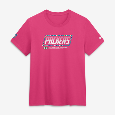  Green Bay Packers Nike Women's 2026 NFL Crucial Catch Tri-Blend Dri-FIT T-Shirt - Pink