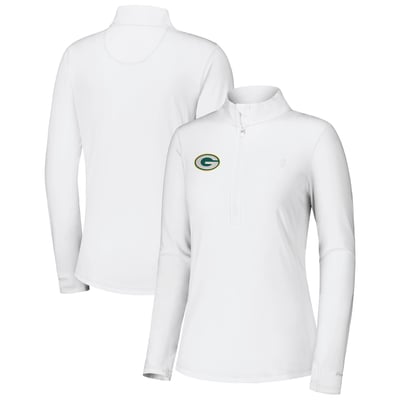 Green Bay Packers Tommy Bahama Women's Sport Playa Vista IslandZone Quarter-Zip Jacket - White