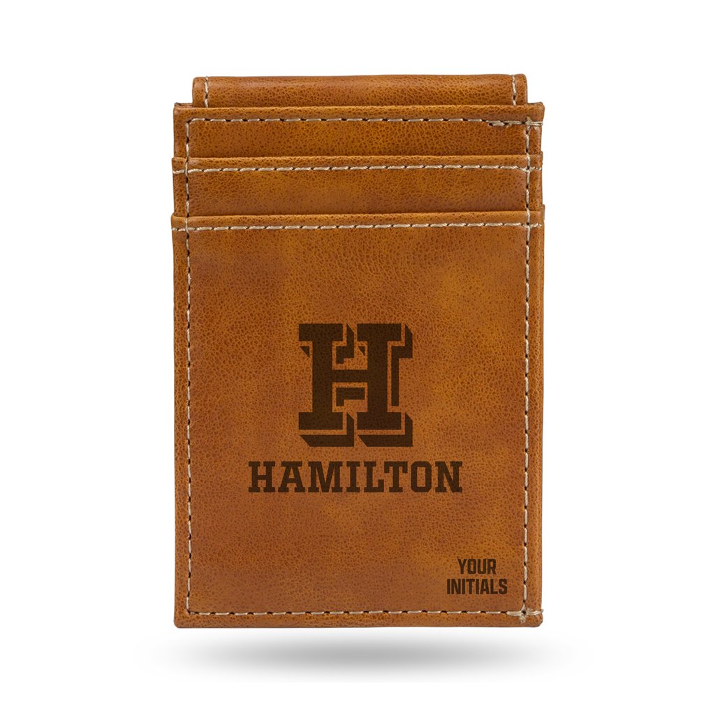 Hamilton Continentals Personalized Front Pocket Wallet - Brown