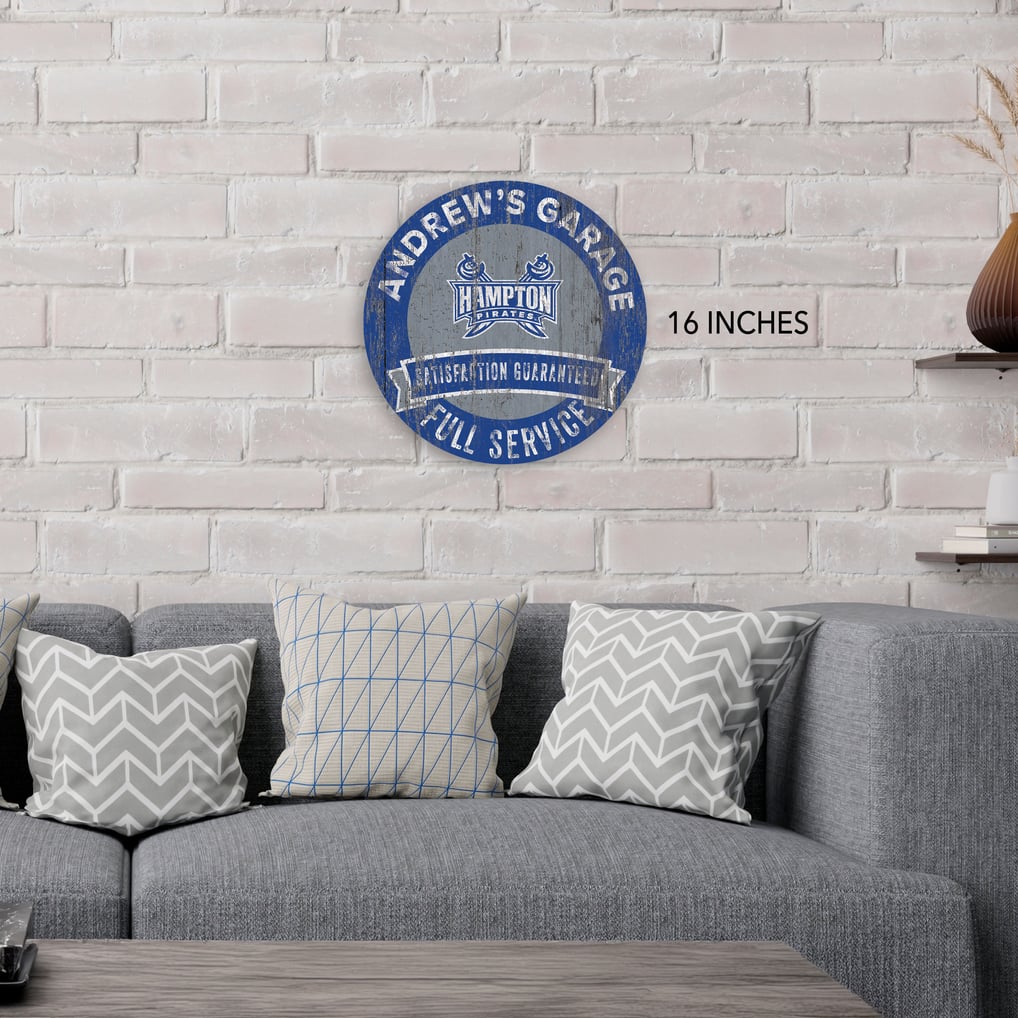 Hampton Pirates 16" Customizable Garage Circle