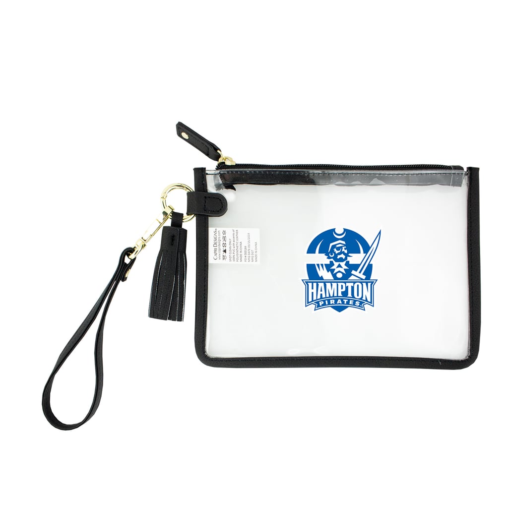 Hampton Pirates Clear Wristlet