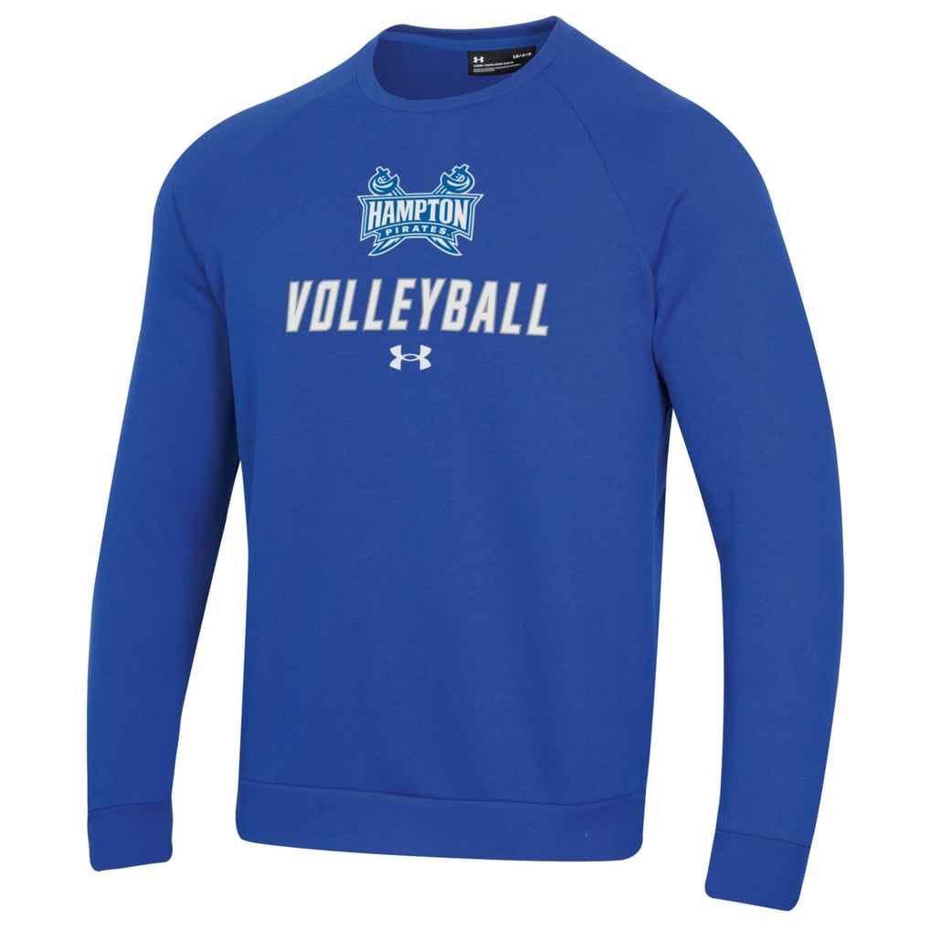 Hampton Pirates Under Armour Volleyball Rival Fleece Raglan Pullover Sweatshirt - Royal