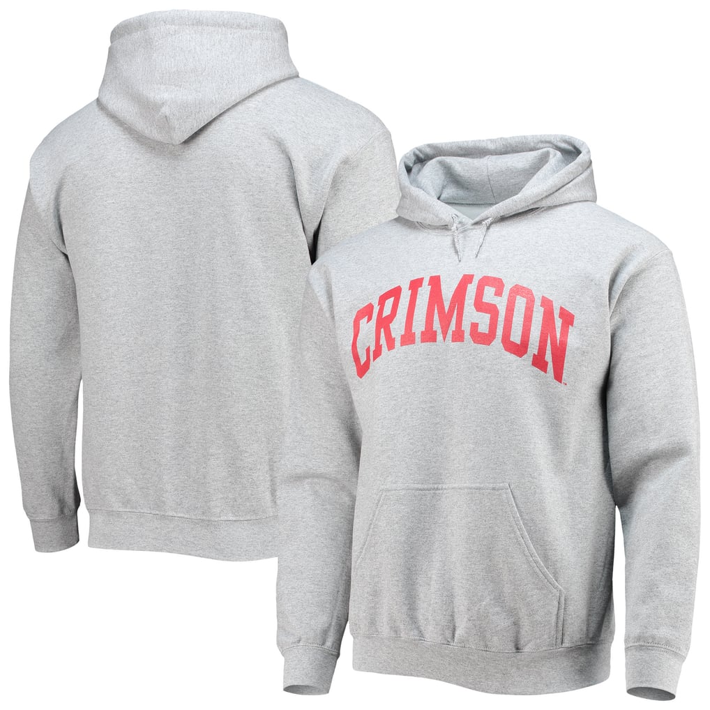 Harvard Crimson Fanatics Basic Arch Pullover Hoodie - Gray