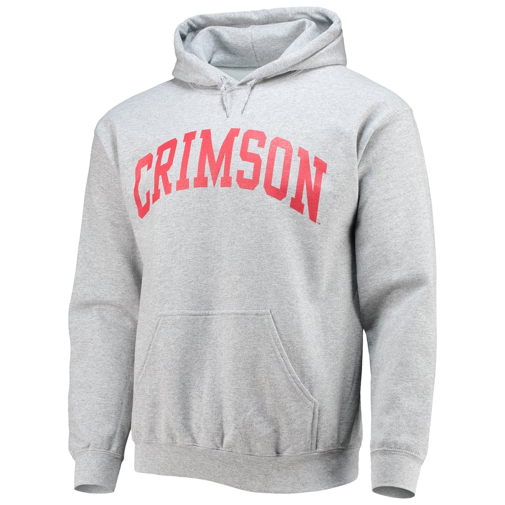 Harvard Crimson Fanatics Basic Arch Pullover Hoodie - Gray