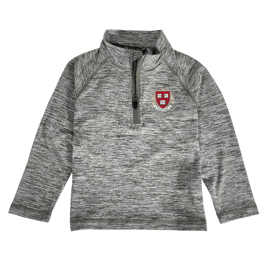  Harvard Crimson Garb Toddler Matthew Quarter-Zip Pullover Top - Gray