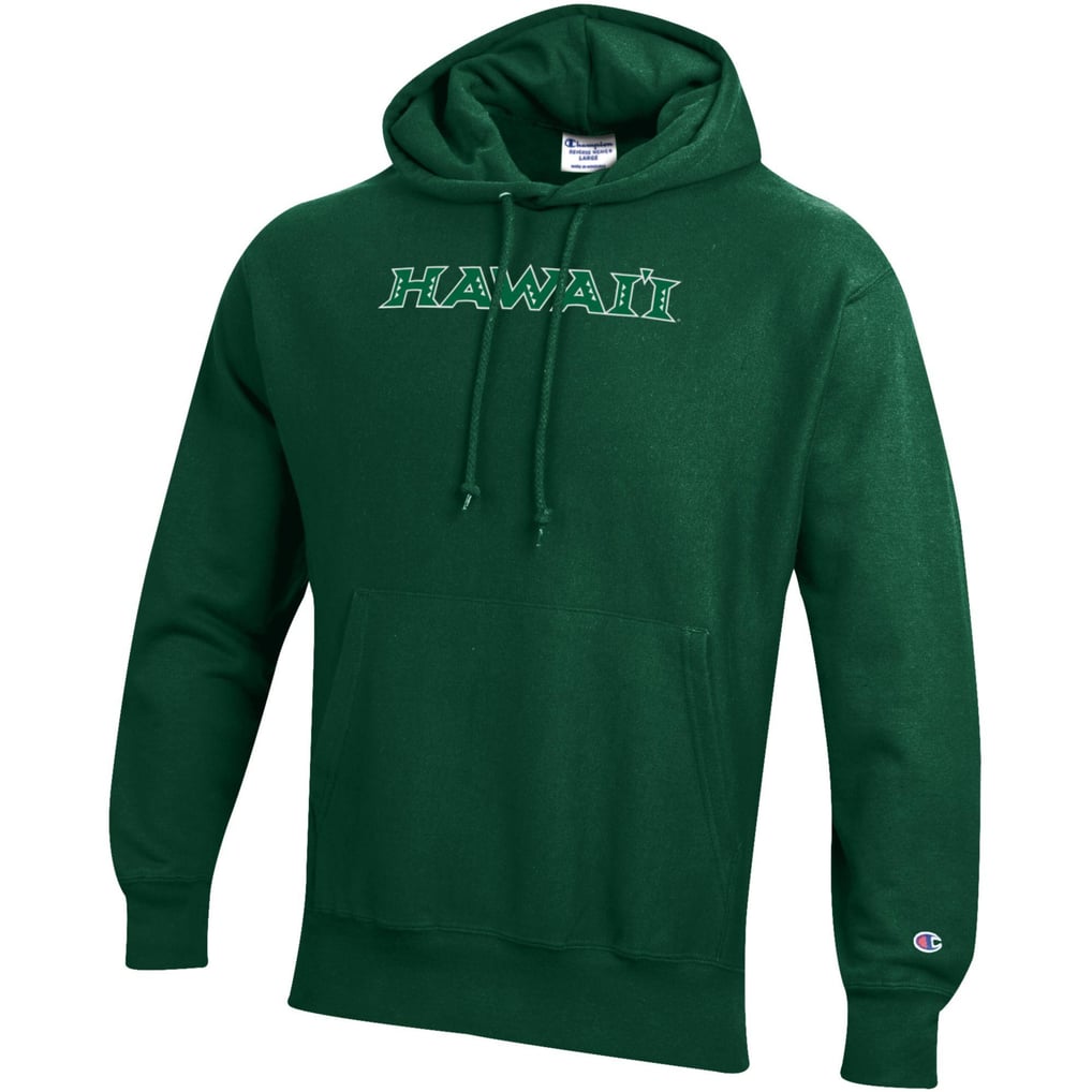 Hawaii Warriors Champion Reverse Weave Pullover Hoodie - Green